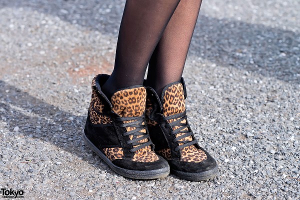 Leopard Print Sneakers from Topshop