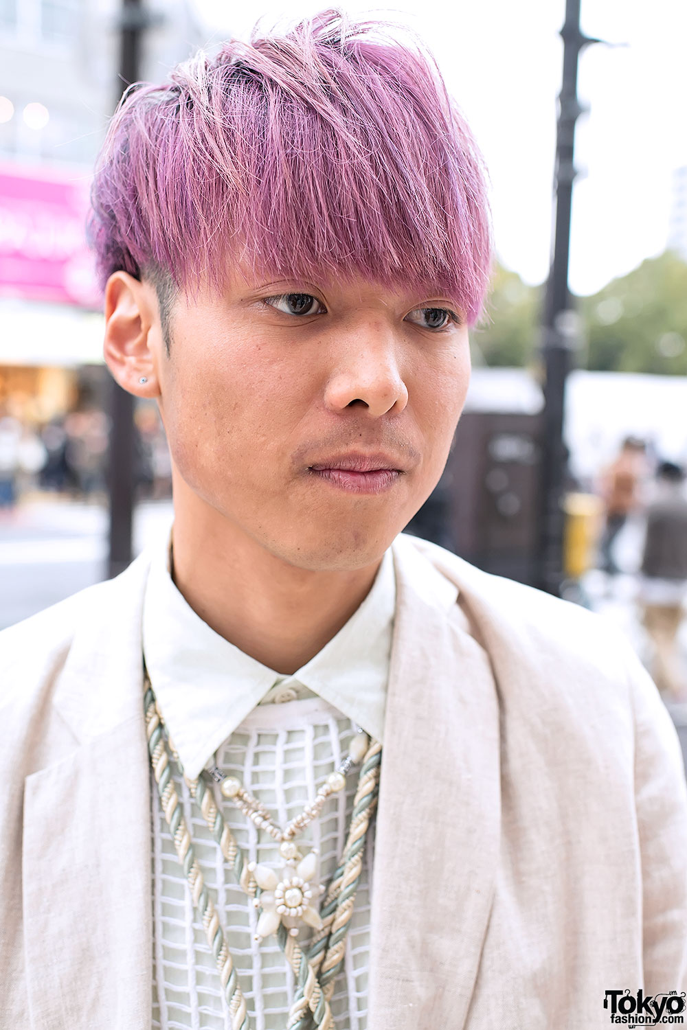 Pink Haired Guy In Harajuku Tokyo Fashion News