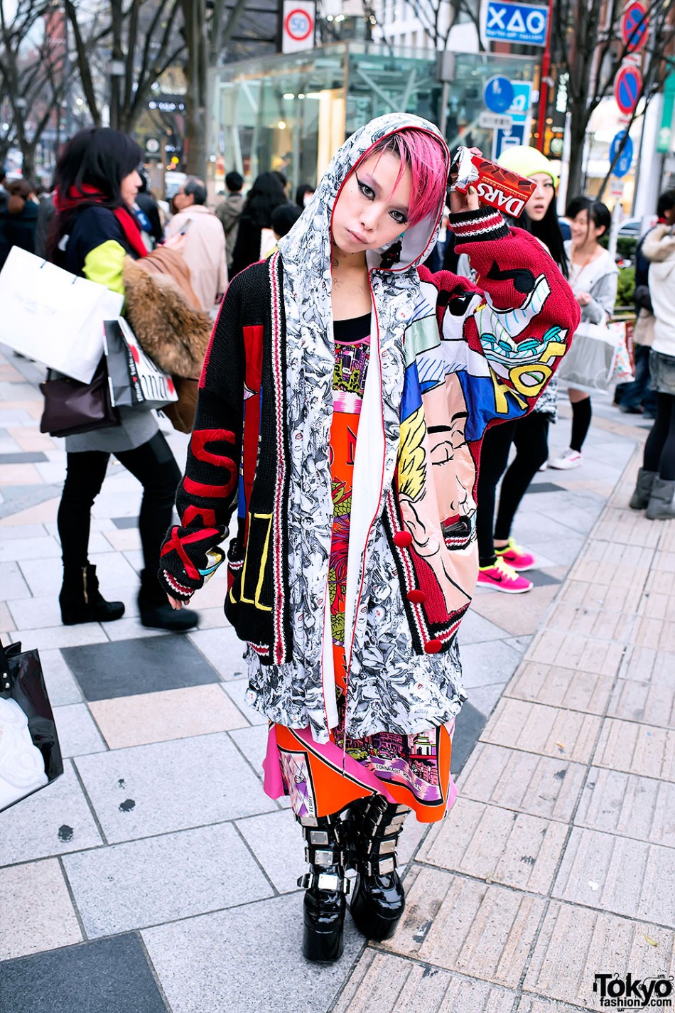 Hirari Ikeda In Harajuku W Overiszed Jacket Tokyo Fashion