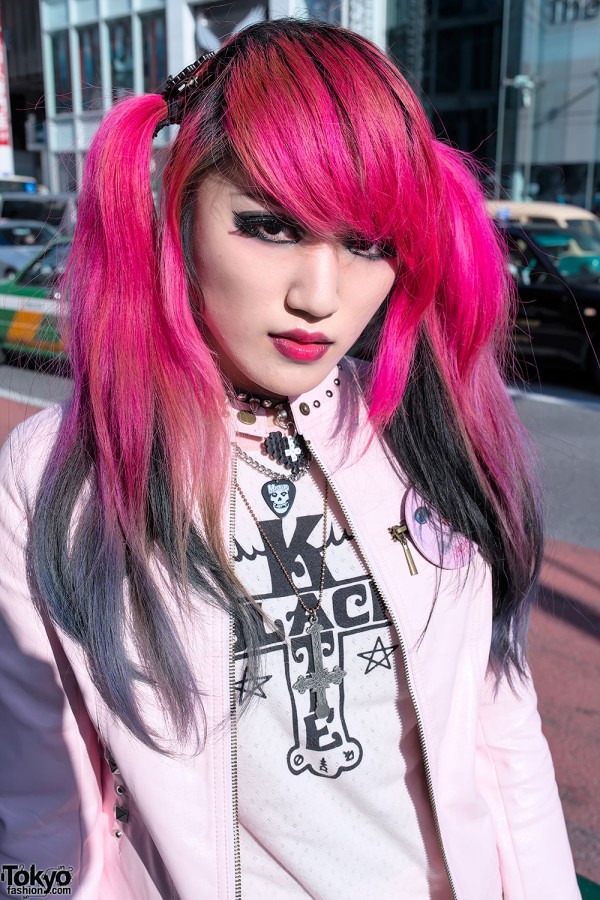 Pink Purple Dip Dye Hair In Harajuku Tokyo Fashion News