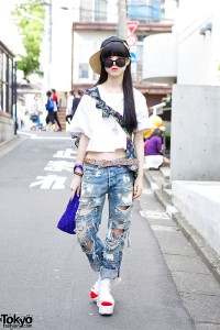 i tokyo me crop top & RNA jeans