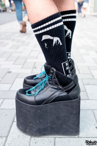 YRU Platform Boots & Style Icon Tokyo Socks