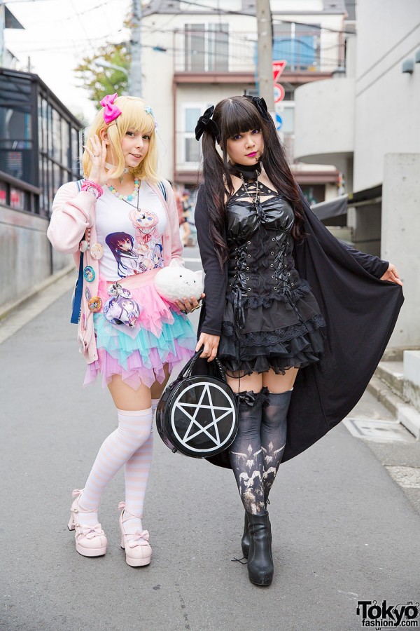 Harajuku Goth Style vs Pastel Style w/ Hello Kitty, Nude N'Rude & 6