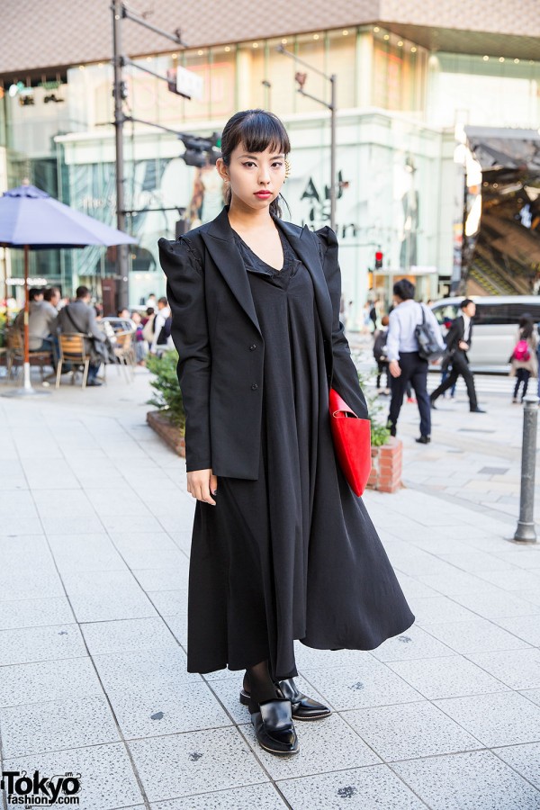 All Black Yohji Yamamoto Street Style