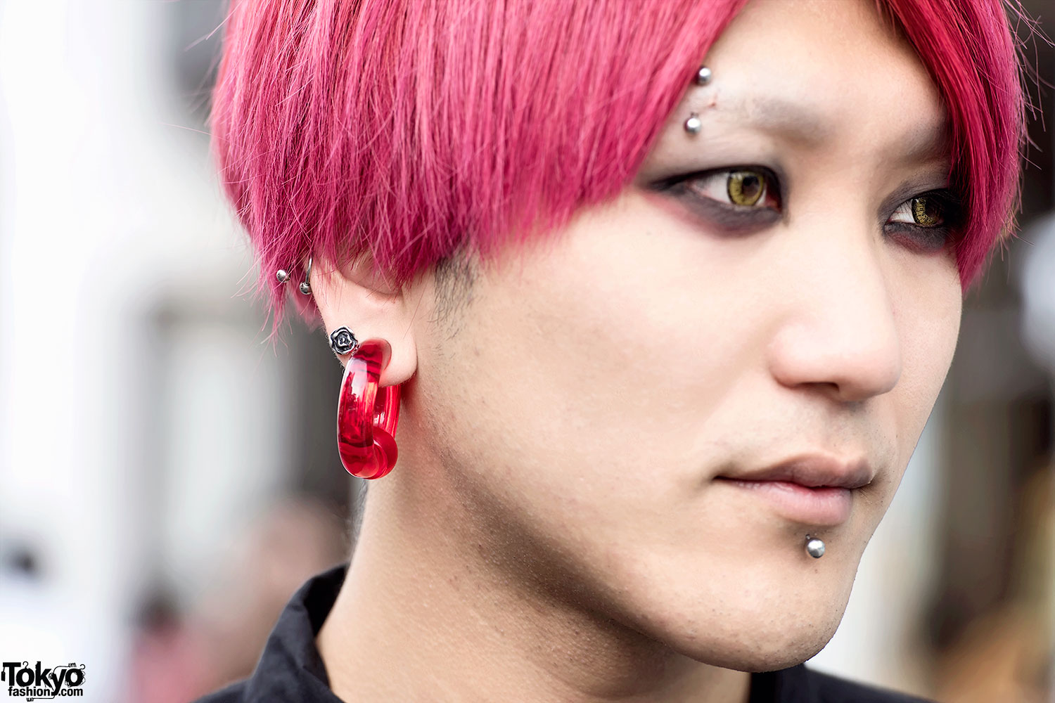 Pink Haired Harajuku Guy In Comme Des Garcons Chrome Hearts