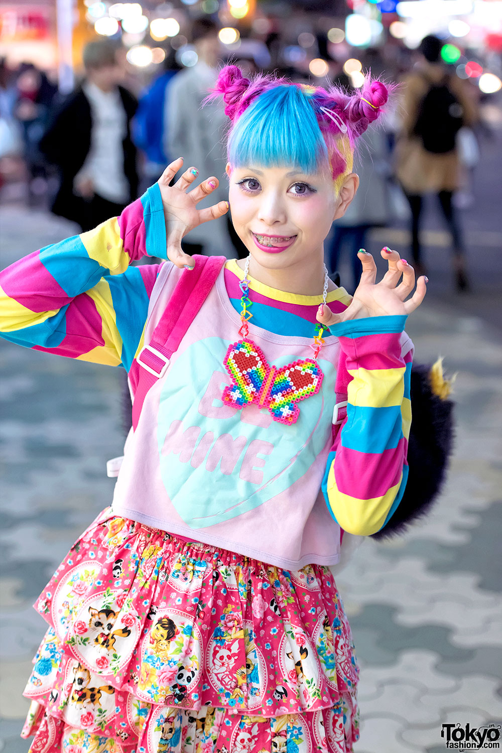 Haruka Kurebayashi And Junnyan S Colorful Harajuku Street Fashion