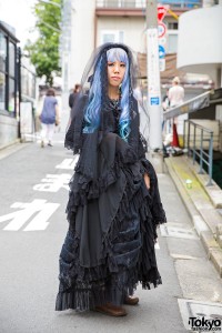 Harajuku Gothic Lolita In Dangerous Nude Black Peace Now Nude Sox