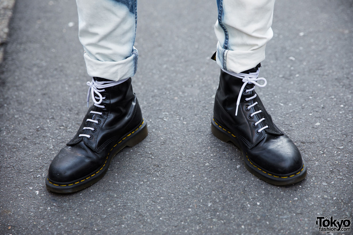 Harajuku Guy In Punk Inspired Street Style W Nirvana And Dr Martens