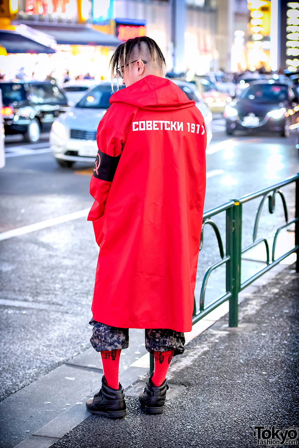 Harajuku Guy in Russian Streetwear Brands Sovetsky1917, T3CM & Gosha