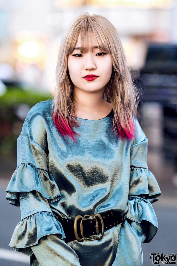 Blonde Hair W Red Tips Tokyo Fashion News