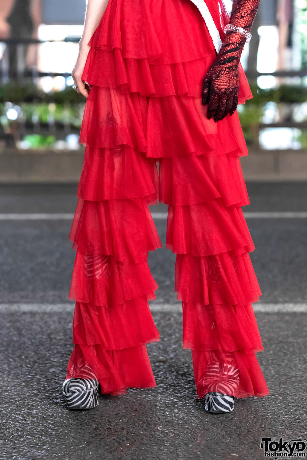GlamHate Designer in Harajuku Wearing Christian Dior Fashion & Single Sequin Glove