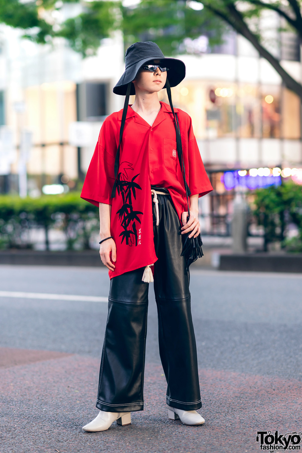 Japanese Fashion Designer Rapper In Harajuku W Bucket Hat