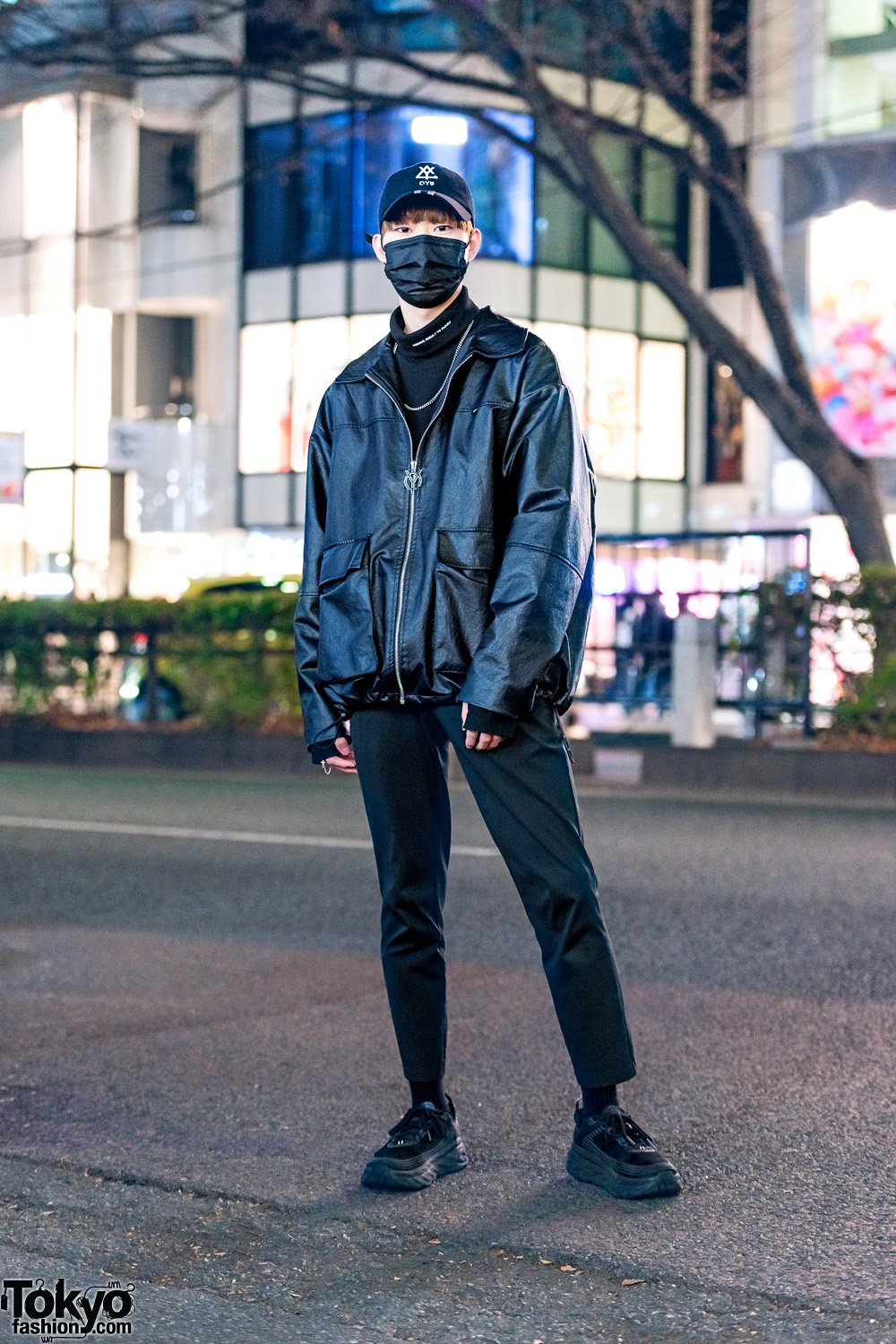 HARAJUKU X CDMX: All Black Mens Minimalist Japanese Street Style w/ OY