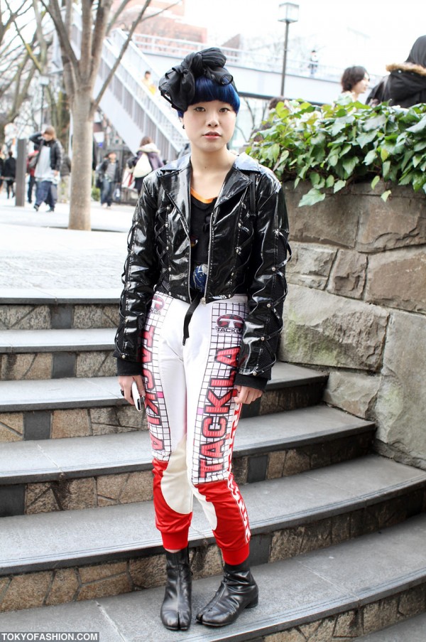 Martin Margiela Tabi Boots & Blue Hair in Harajuku