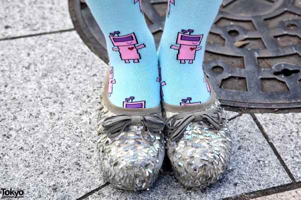 Sparking Slippers & Robot Tights