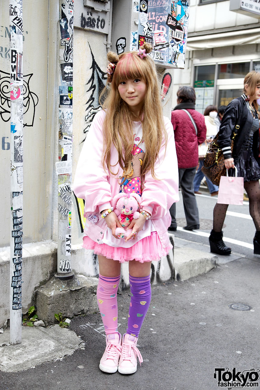 Pink And Purple Harajuku Style W Milklim And Maniaq Tokyo Fashion