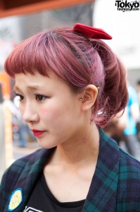 Japanese Red Hair & Hair Bow