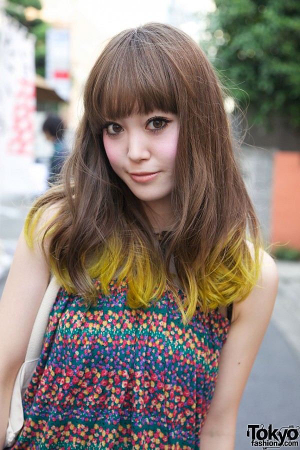 Japanese Model With Yellow Hair
