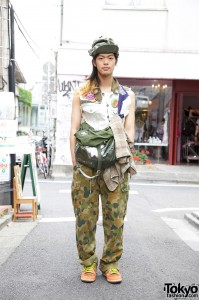 Military-inspired Tokyo Street Fashion