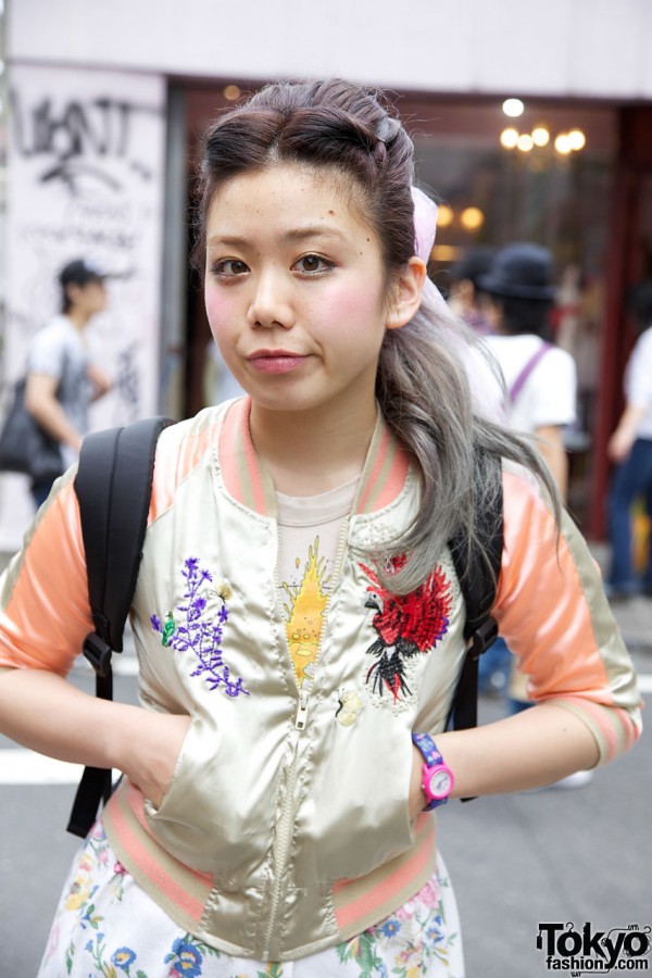 Japanese Sukajan Jacket in Harajuku
