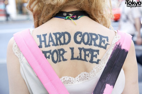 Hardcore for Life tattoo