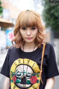 Strawberry Blonde Japanese Girl
