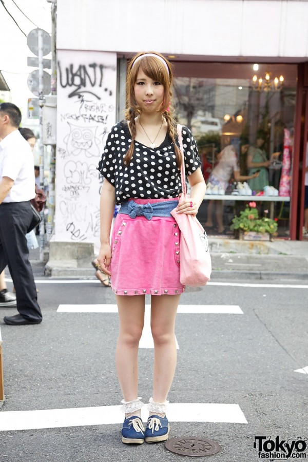 Anap Top & Pink Studded Skirt