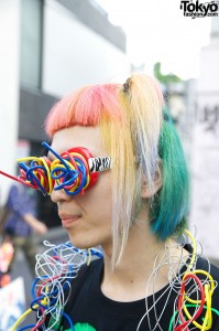 Rainbow Hair Color in Harajuku