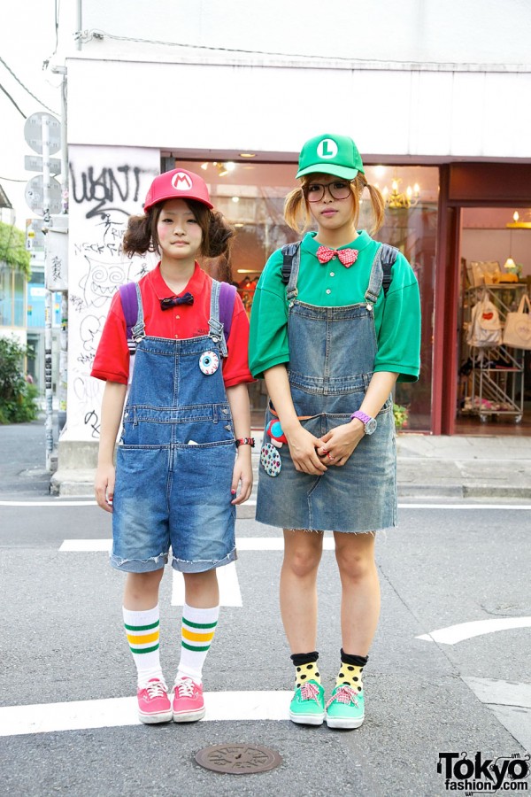 Super Fun Japanese Mario Bros. Girls in Harajuku