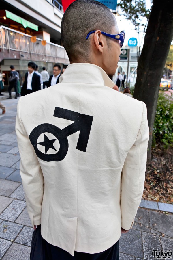 Graphic Japanese Blazer in Harajuku