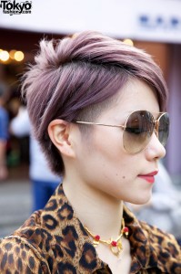 Lavender Hair Color in Harajuku