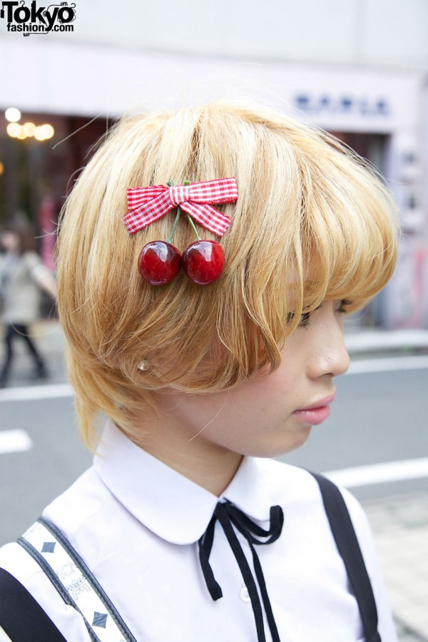 Cherries Hair Clip in Harajuku