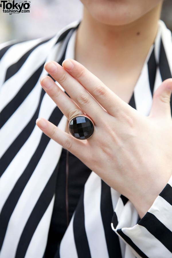 Large Black Ring From Resale Shop