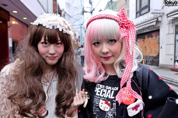 Pink Hair & Dolly Headpiece in Harajuku