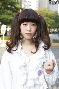 Beautiful Japanese Twin Tail Hairstyle