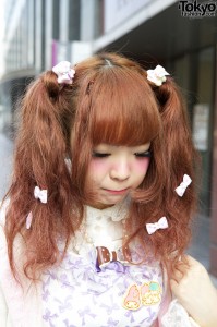 Cute Japanese Hairstyle With Lots of Bows