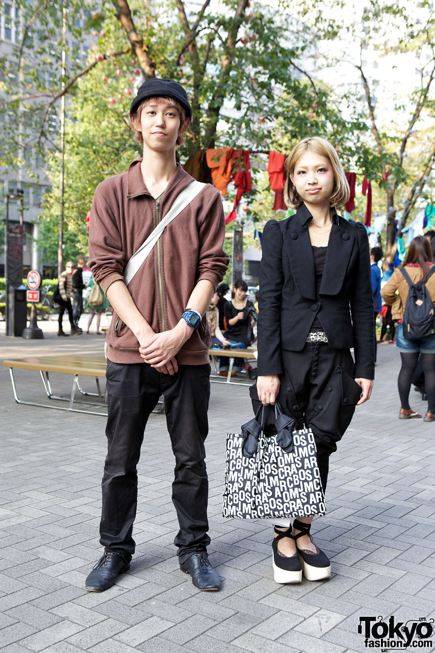 Guy's H&M Pullover & Beams Pants vs. Girl's Sly Suit & Marc Jacobs Bag