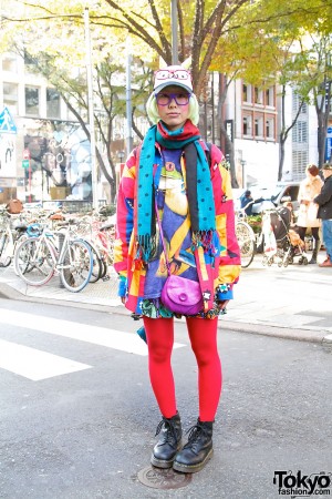 Harajuku Girl w/ Horns, Glasses, Piercing & Colorful Resale Fashion ...