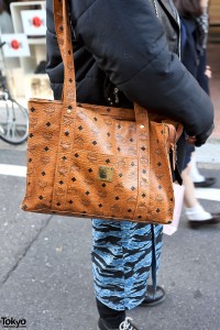 Large MCM Brand Leather Bag