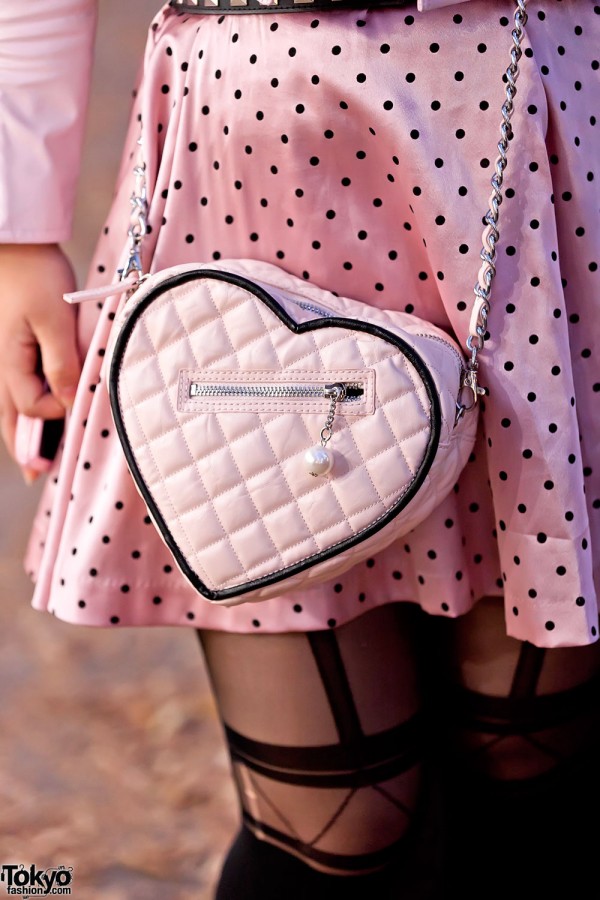 Pink Quilted Bag in Harajuku