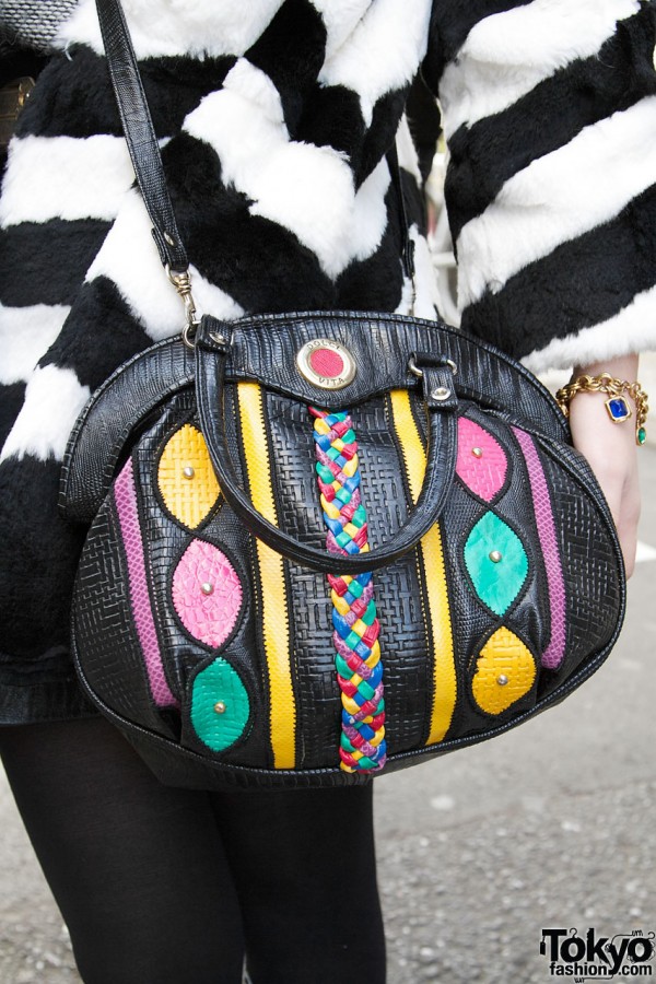 Colorful Dolce Vita leather purse in Harajuku