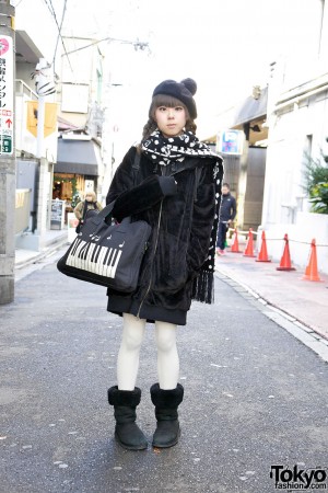 Minori’s Milk Boy Hoodie, Jane Marple Beret, Piano Purse & Teddy Bear ...