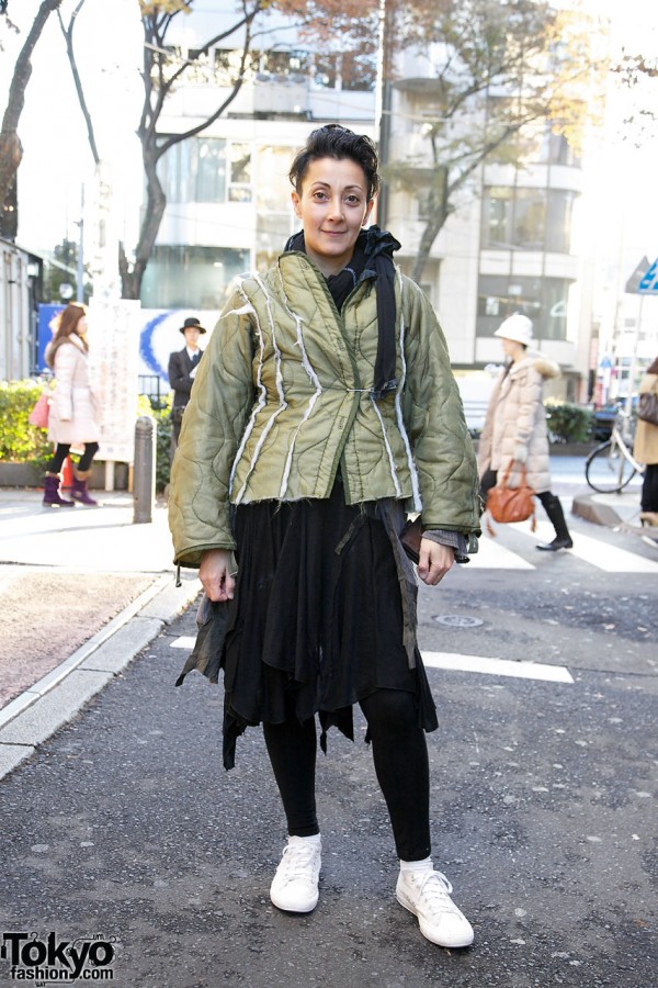 Fashion Designer Reem Alasadi on the Street in Harajuku