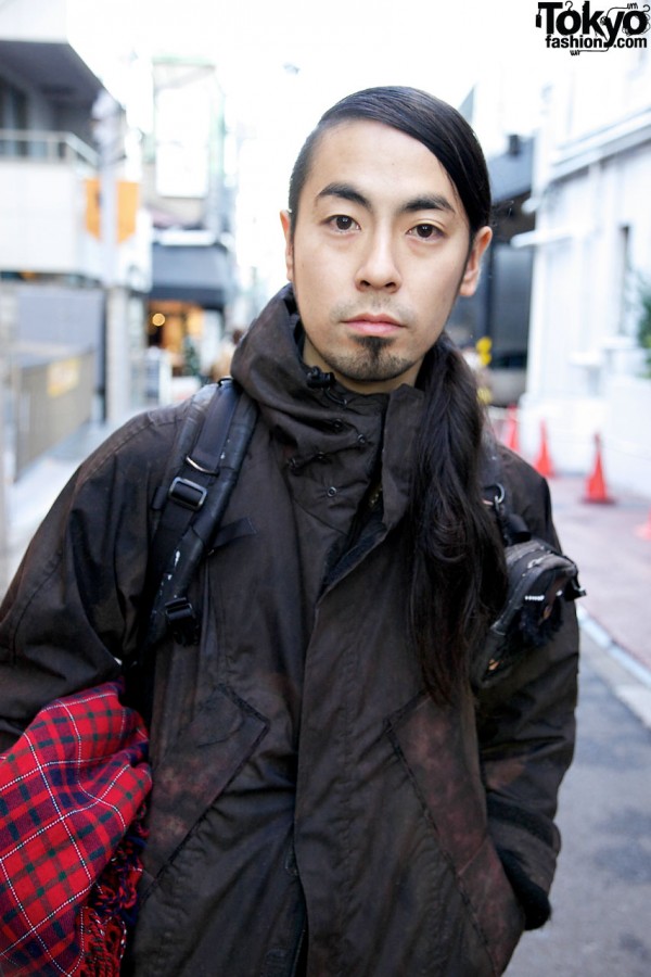 Fashion designer in Nada jacket in Harajuku