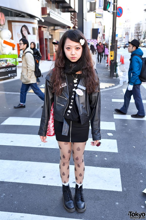 Mayupu in Harajuku w/ Motorcycle Jacket, Zipper Skirt & Boots