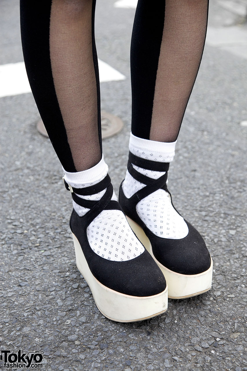 College Students in Striped Tights, Creepers & Rocking Horse Shoes