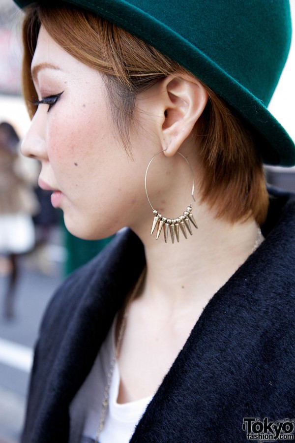Hoop Earring With Spikes