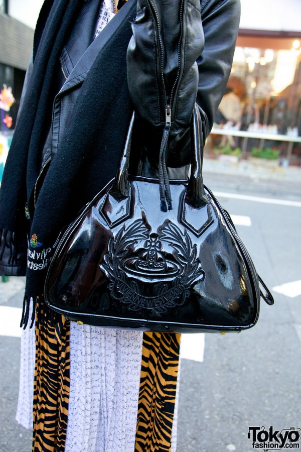 Vivienne Westwood patent leather purse in Harajuku