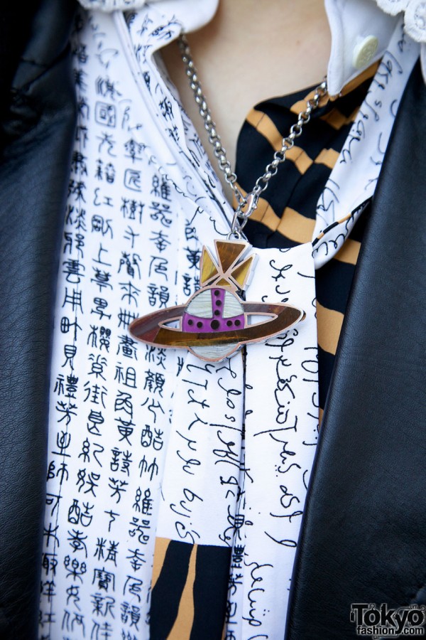 Necklace with large Vivienne Westwood logo in Harajuku