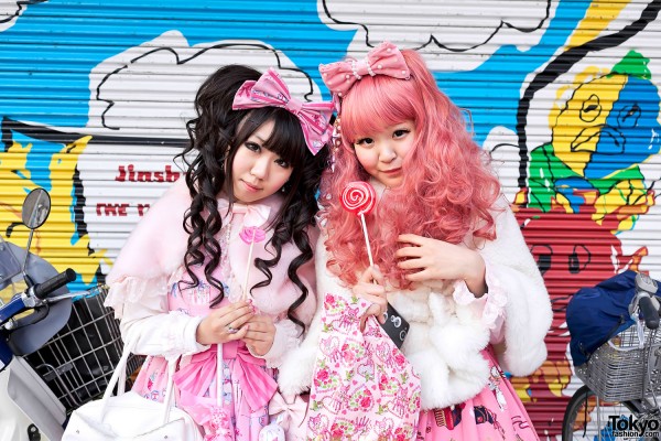 Angelic Pretty & Pink Hair in Harajuku